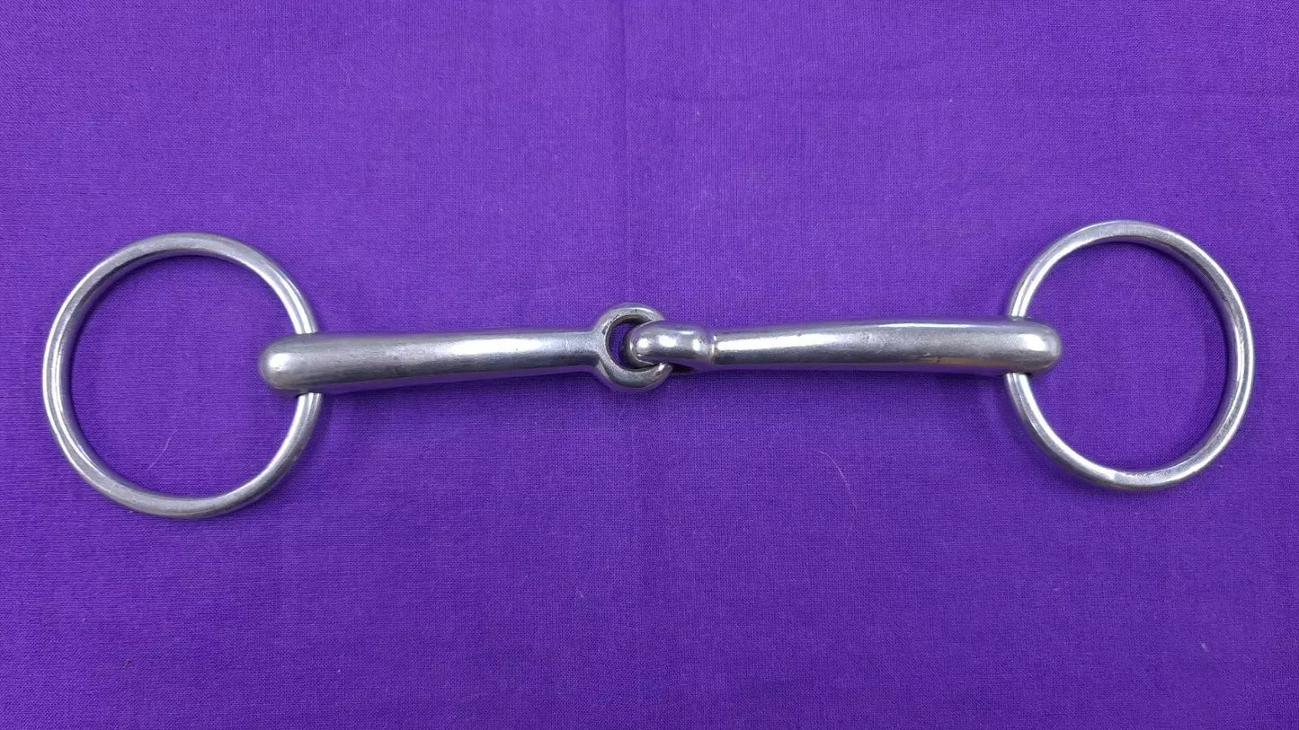 Snaffle Horse Bit 6.25" Loose Ring Single Joint