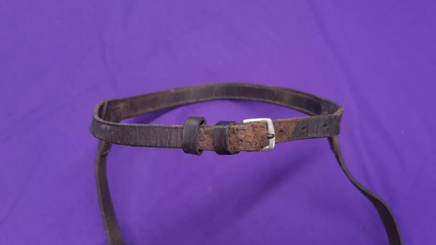 Brown Noseband With Pretty Stitching Full Size