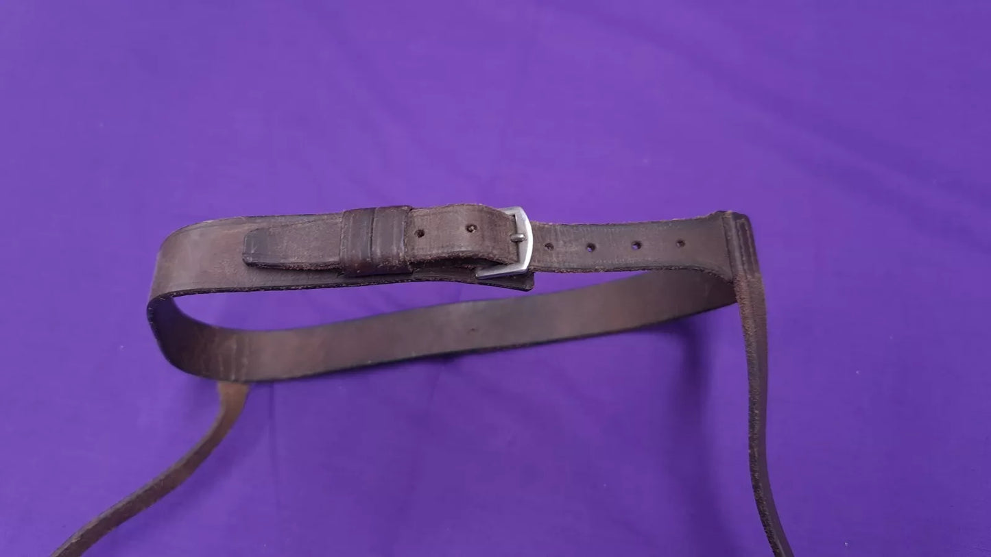 Brown Leather Plain Noseband Full