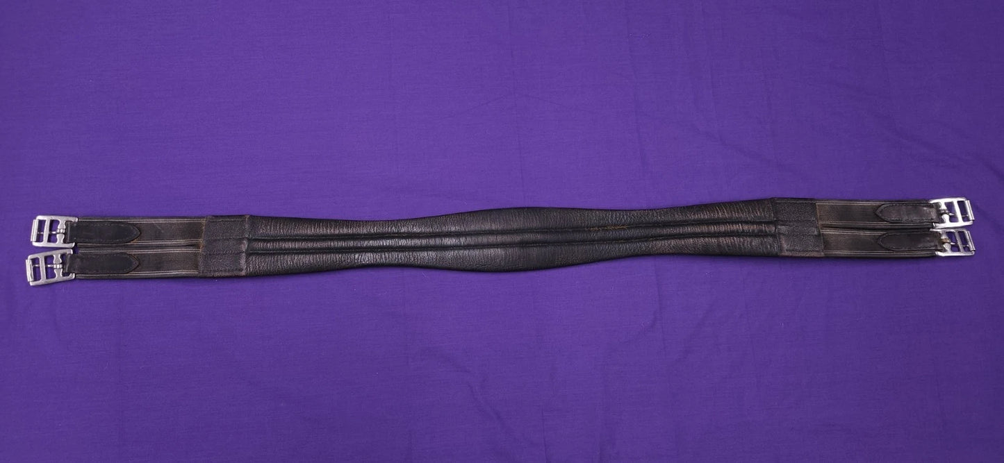 44" Wessex Black Leather Elasticated Horse Girth G135
