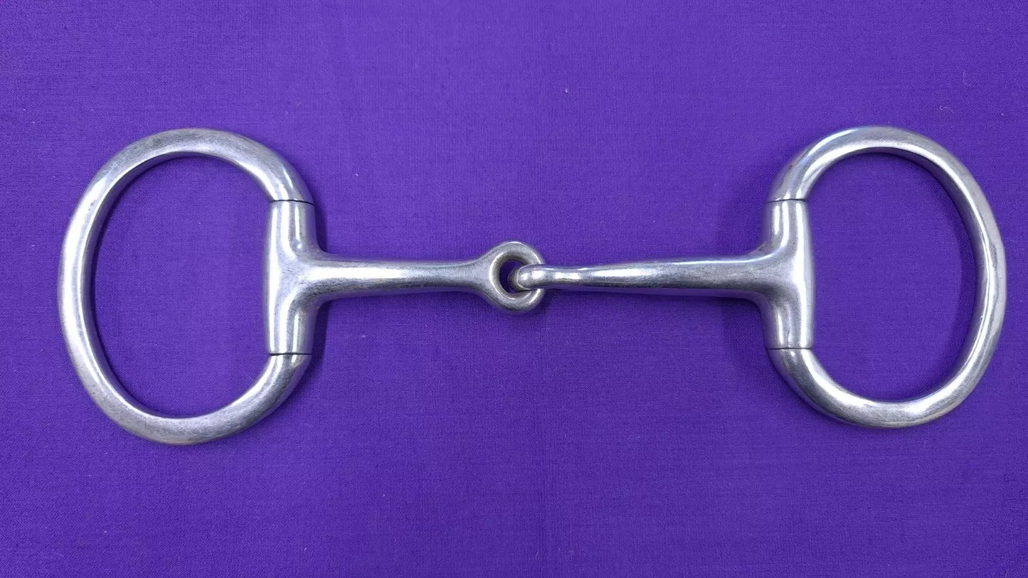 Flat Ring Single Jointed Eggbutt Snaffle 5"