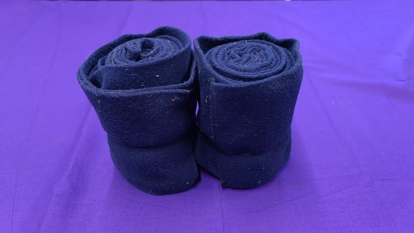 Leg Bandages Pair Of Navy Horse