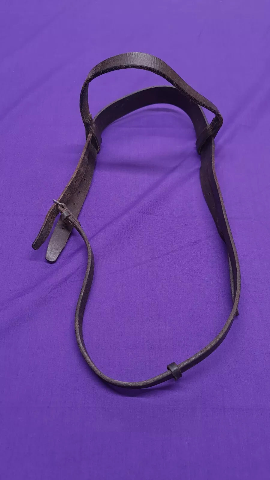 Brown Leather Headpiece And Browband For Bridle Full Size