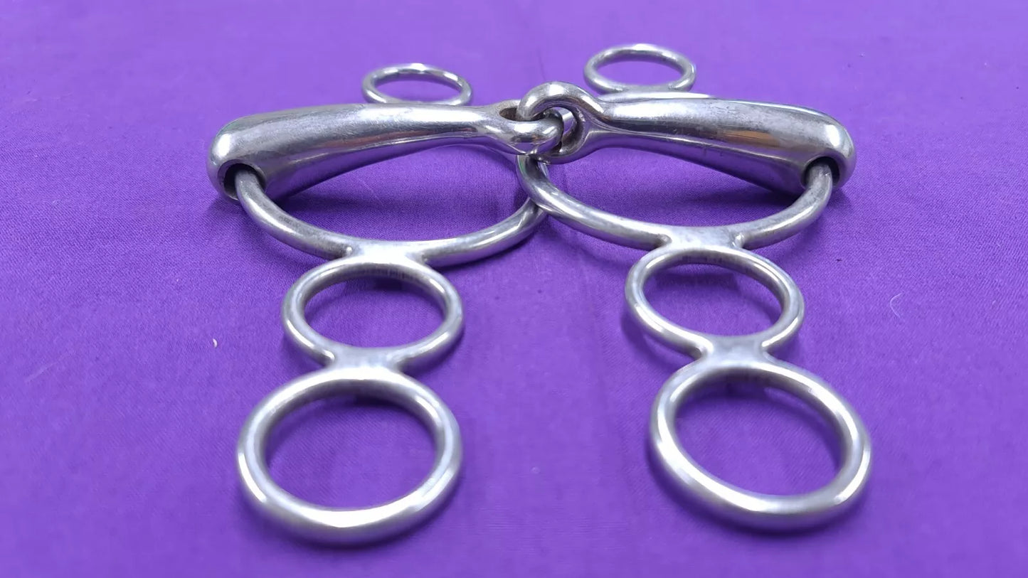 Gag 5.5" Single Joint 3 Ring Horse Bit