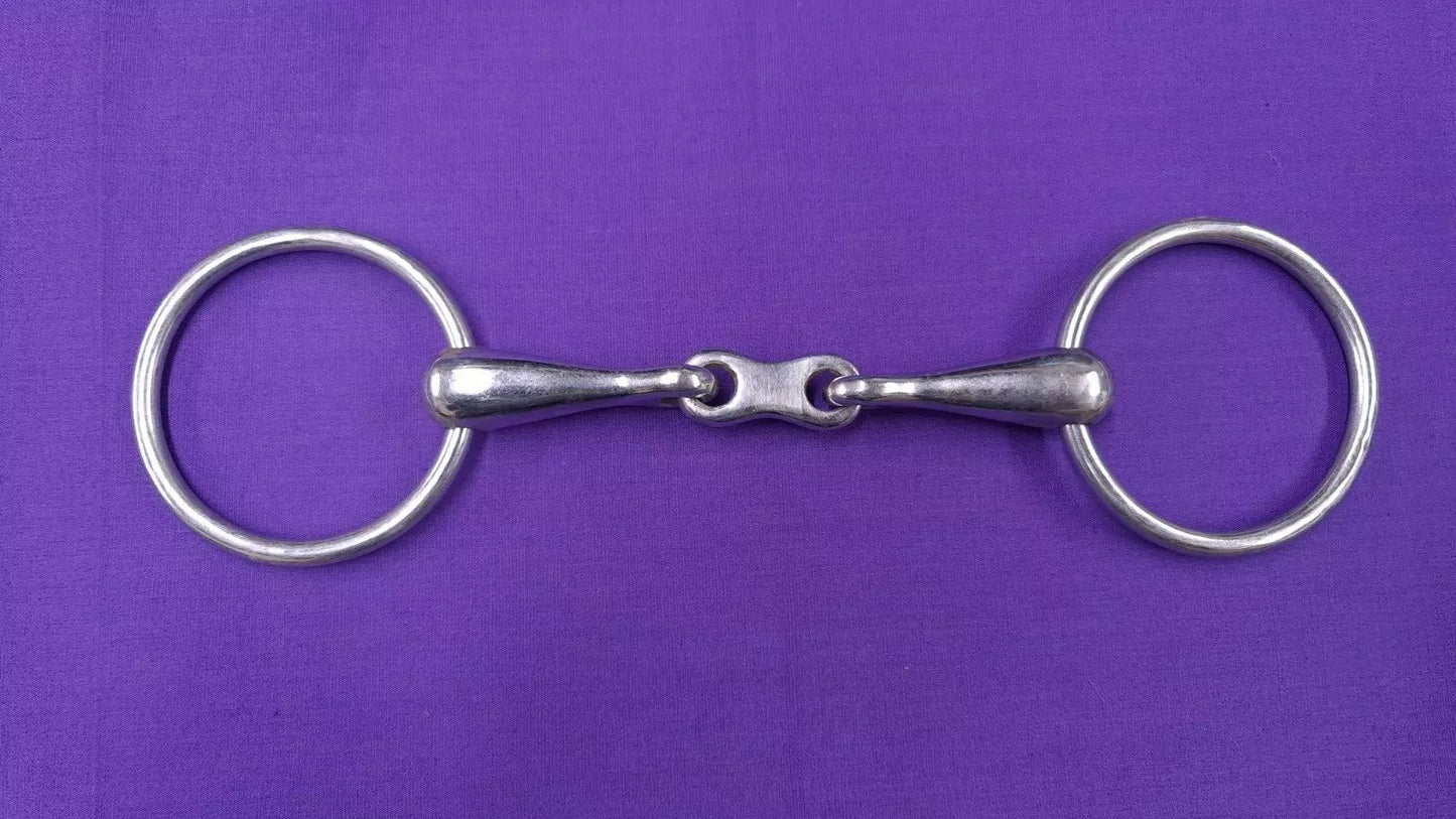 Snaffle Horse Bit Single Joint French Link 5.5"