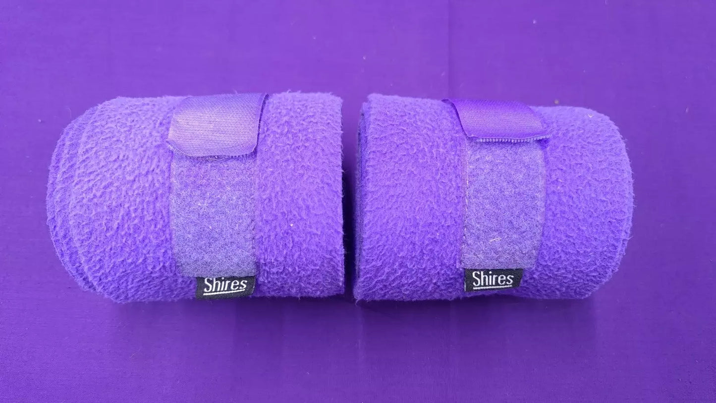 Shires Purple Horse Leg Wraps Bandanges