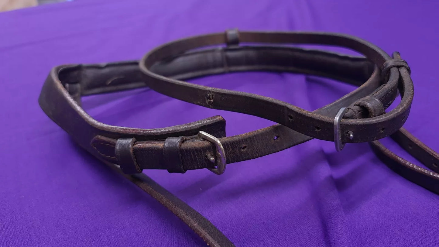 Full Noseband And Cob Flash Brown Leather