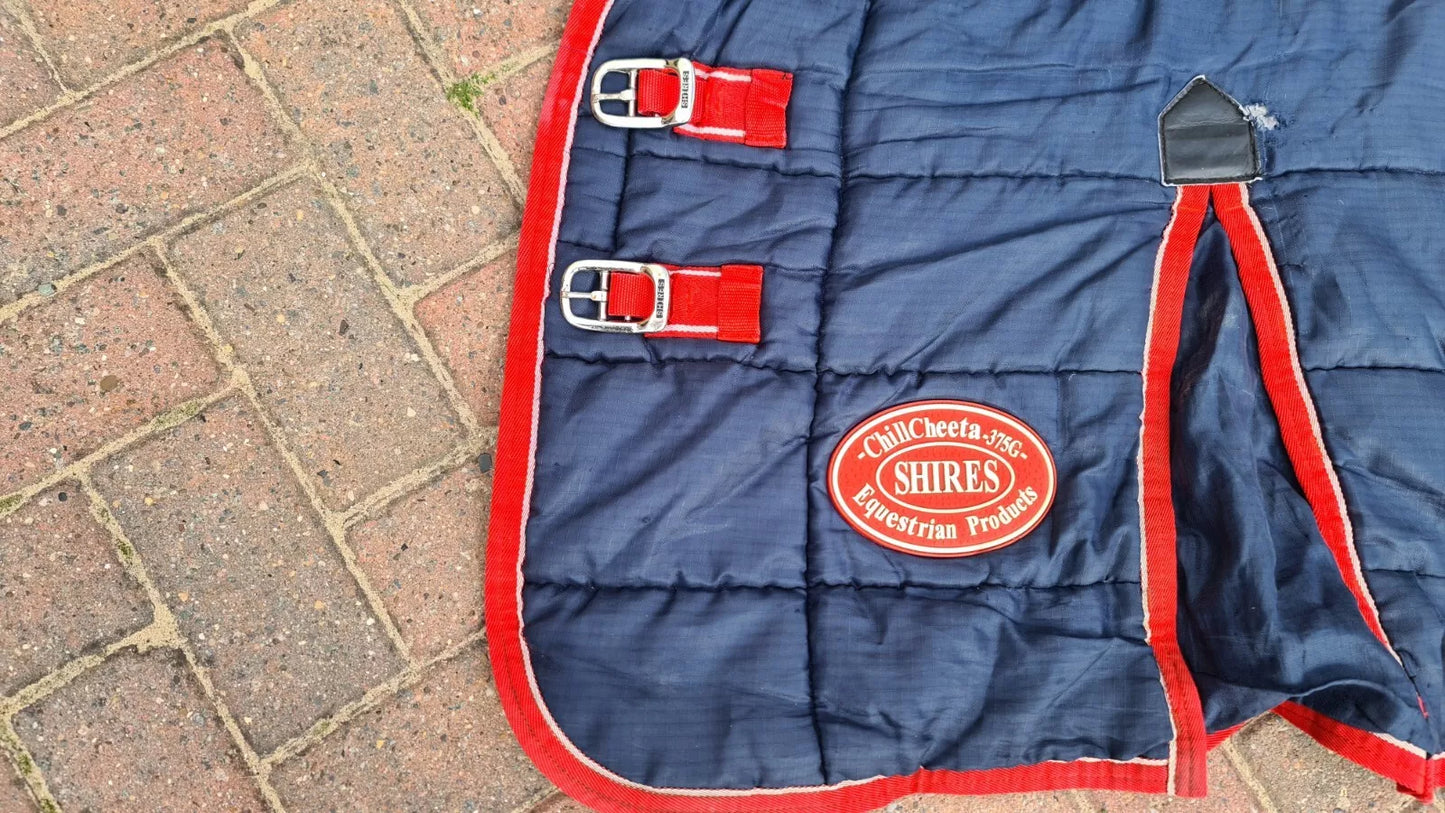 Shires 5'9 Navy And Red Stable Rug