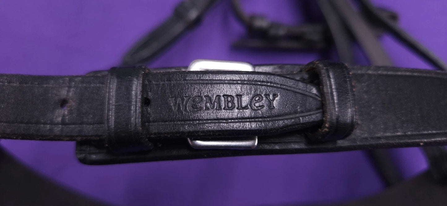 Jeffries Wembley Full Size Black Leather Hunter Horse Bridle BR435