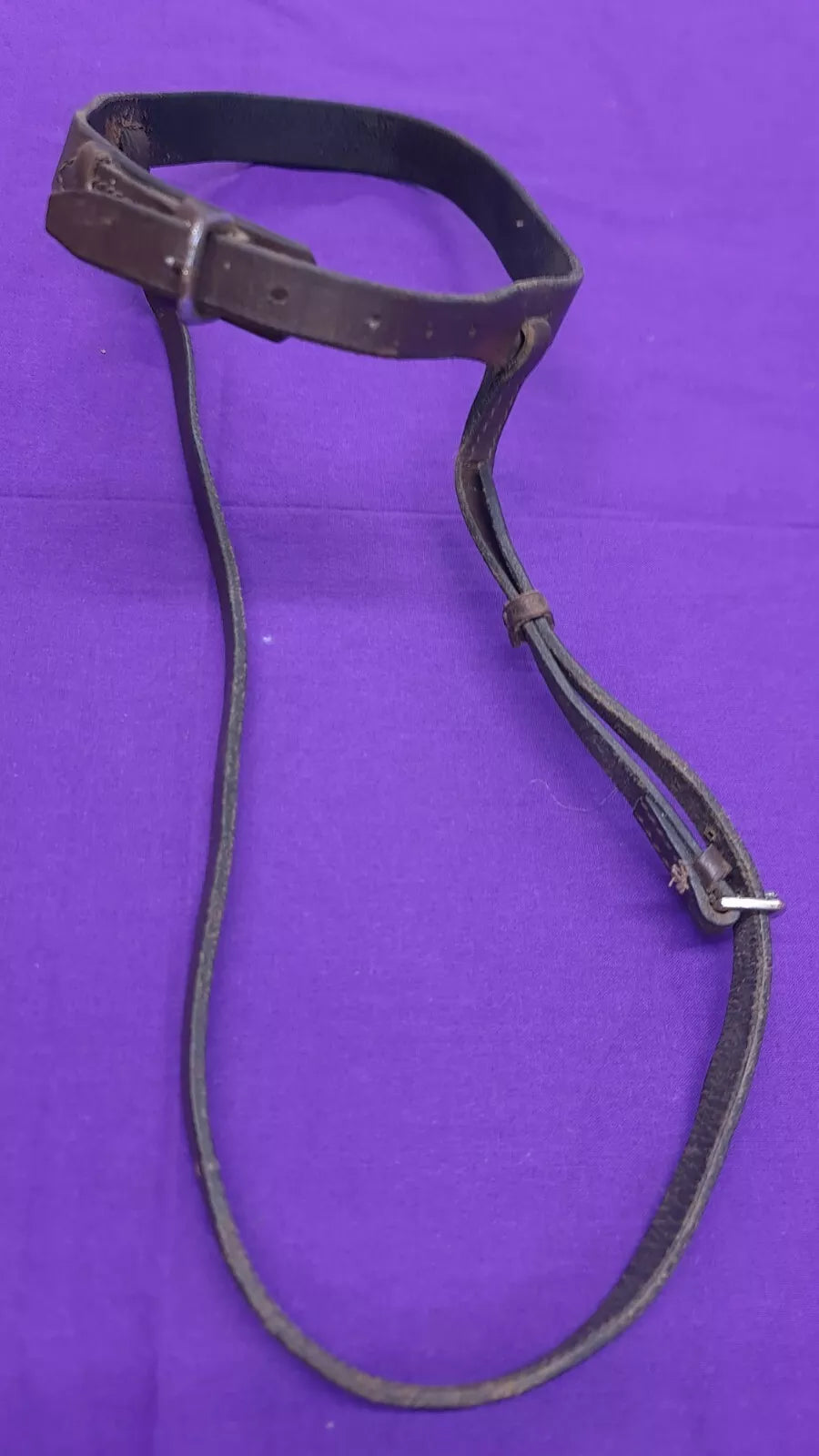 Noseband Brown Cob Size 25" Horse Bridle Part