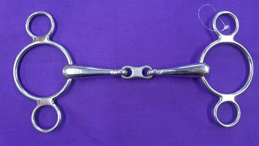 2 Ring Gag With French Link 6"