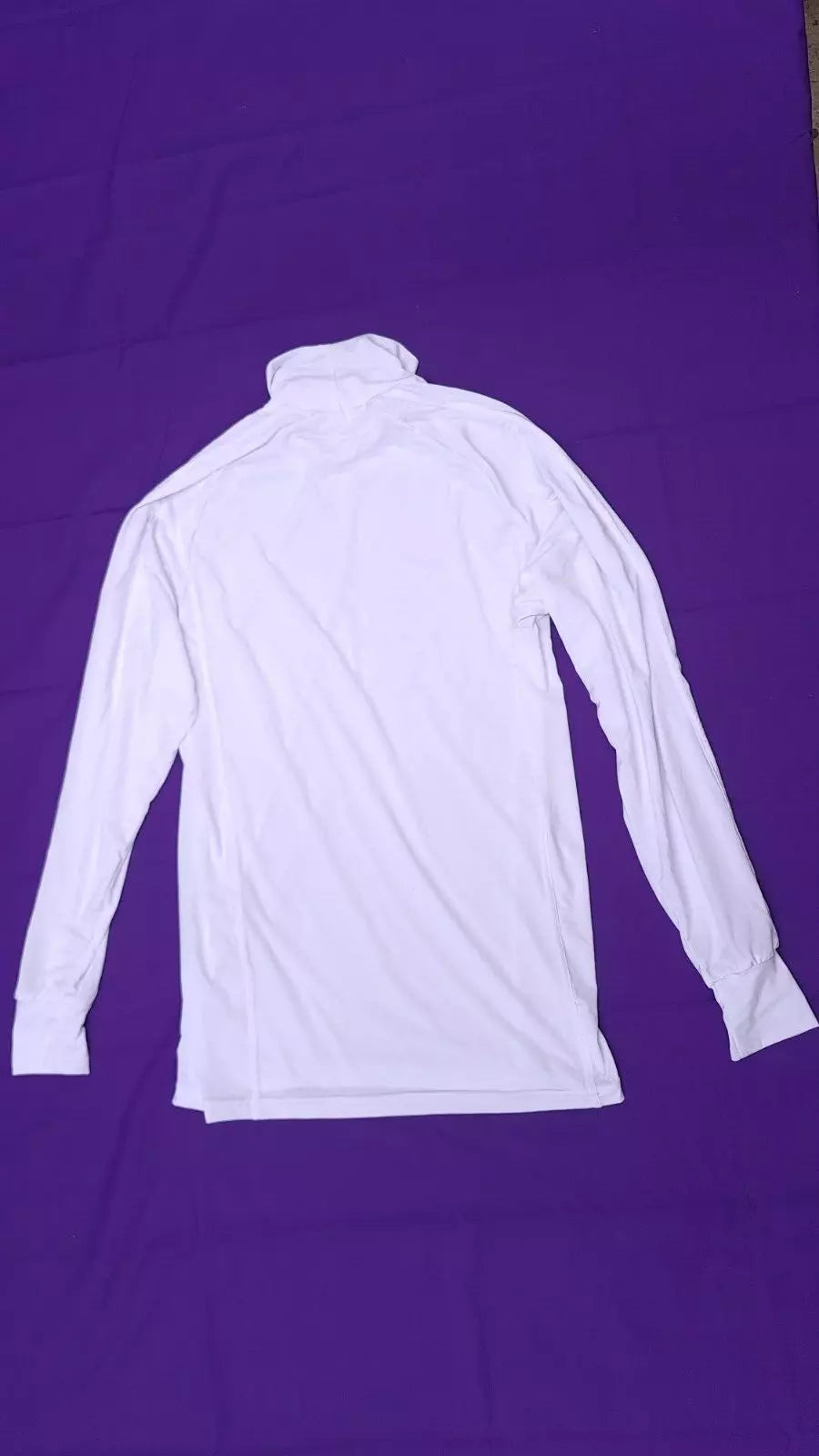 TKO Long Sleeve Jockey Race Shirt White 36" Chest