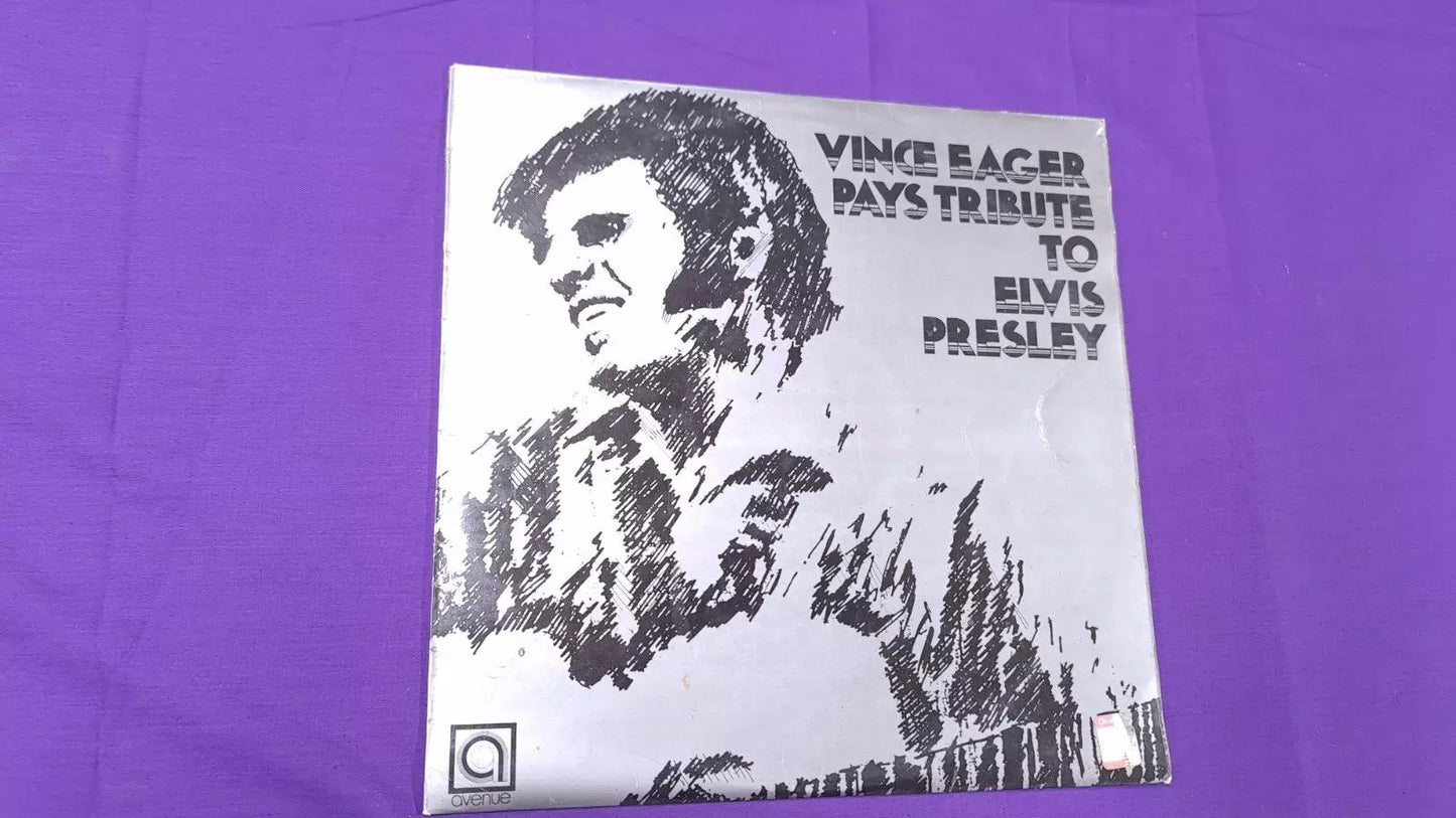 Vince Eager - Pays Tribute To Elvis Presley AVE 093 Vinyl LP Record