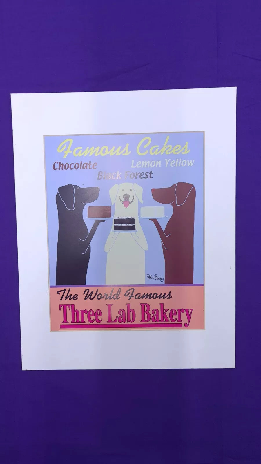 Ken Bailey Three Labrador Bakery 8x10 Print