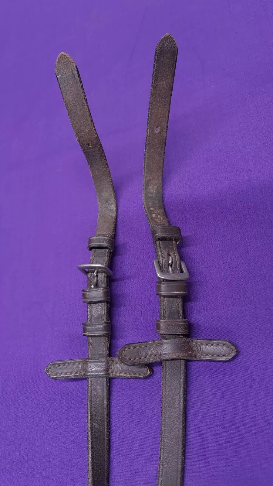 Brown Rubber Grippy Horse Riding Reins Full