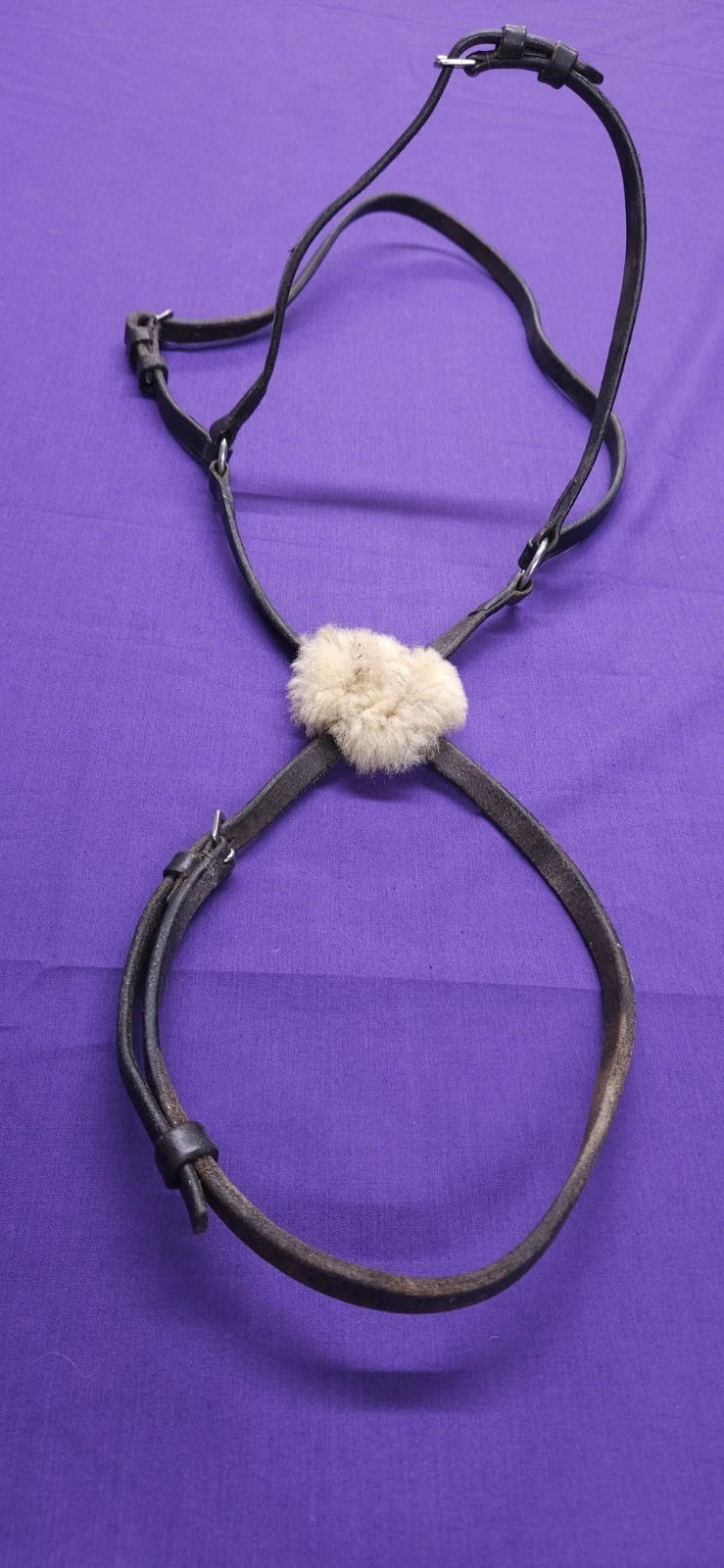 Full Size Black Horse Grackle Noseband BR421