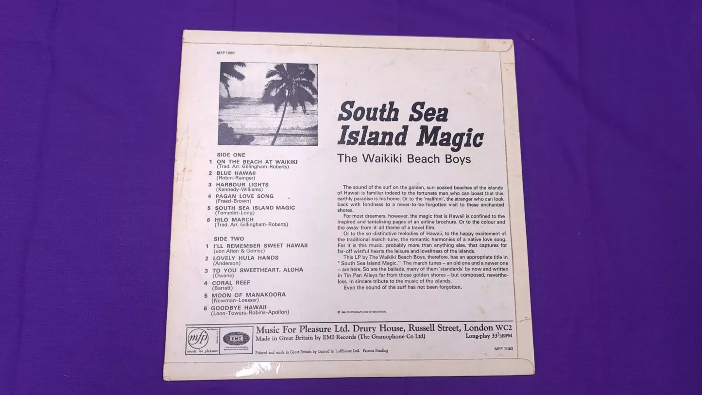 The Waikiki Beach Boys South Sea Island Magic MFP Mono 1080 Vinyl LP Record