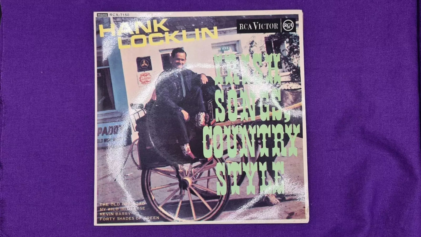 Hank Locklin Irish Songs Country Style RCX 7510 7" Vinyl Single Record