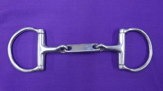 4.75" Stainless Steel Eggbutt Snaffle D-Ring Dr Bristol