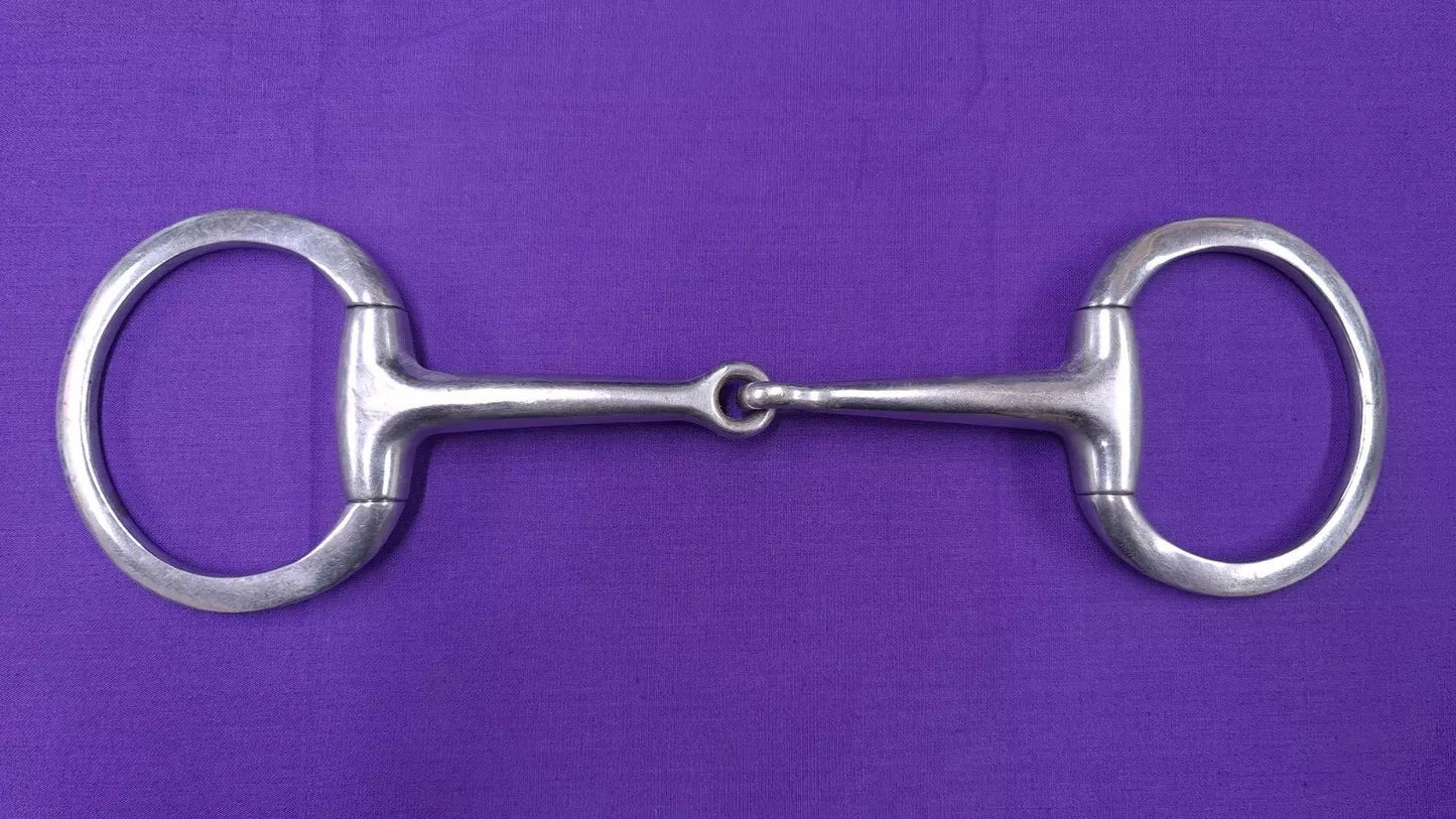 Flat Ring Eggbutt Snaffle 6" Single Joint