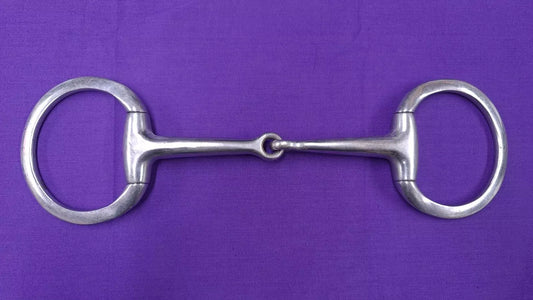 Flat Ring Eggbutt Snaffle 6" Single Joint