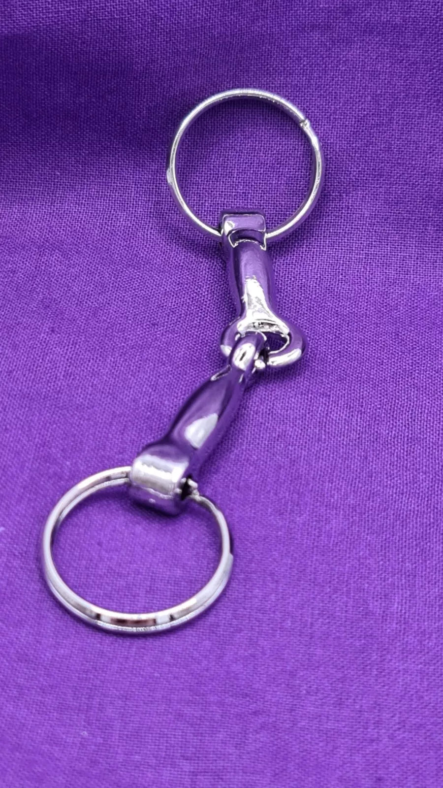 Snaffle Horse Bit Keyring For Horse Lovers and Equine Enthusiasts