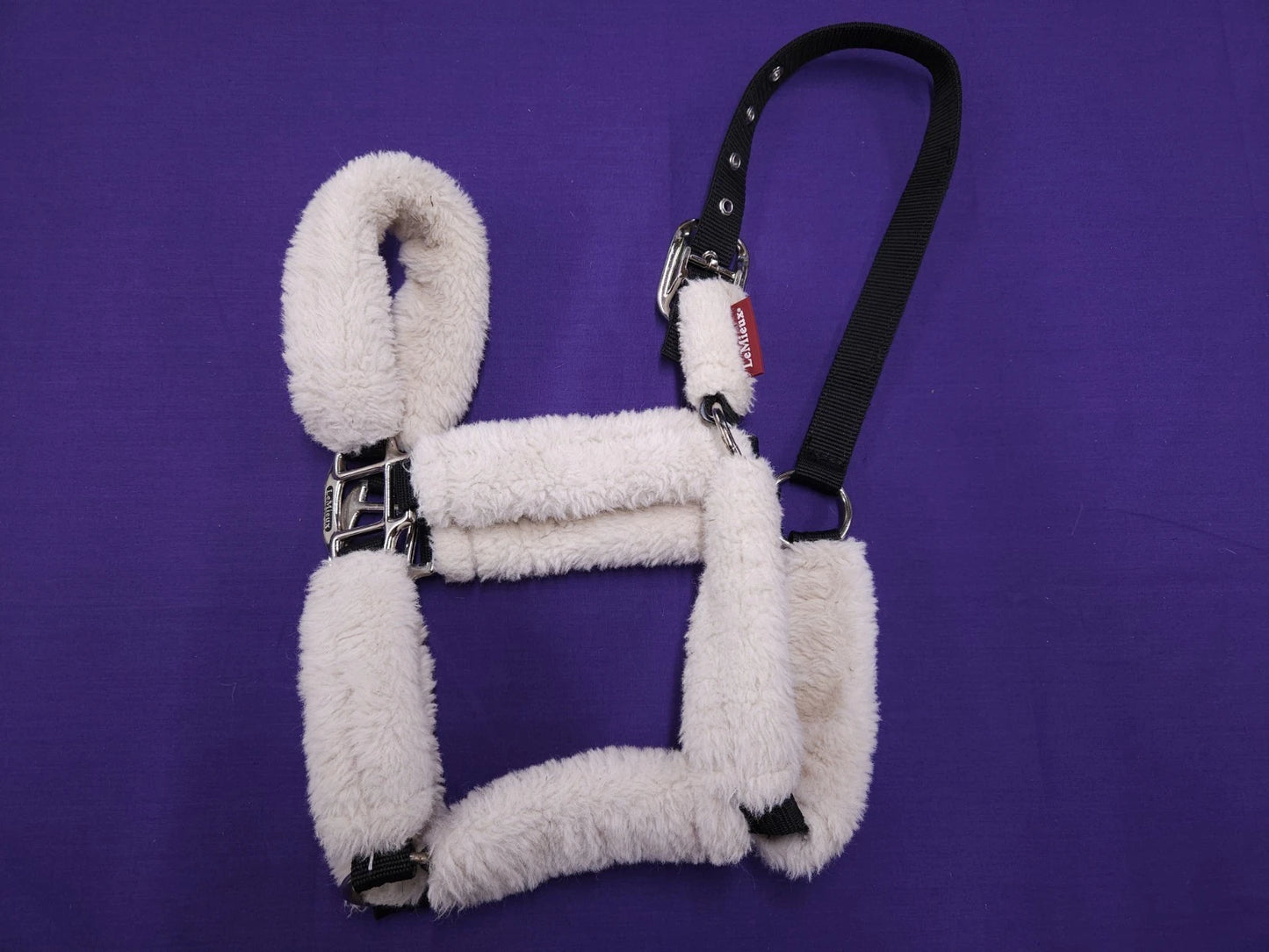 LeMieux Full Size Black And White Comfort Horse Headcollar HC87