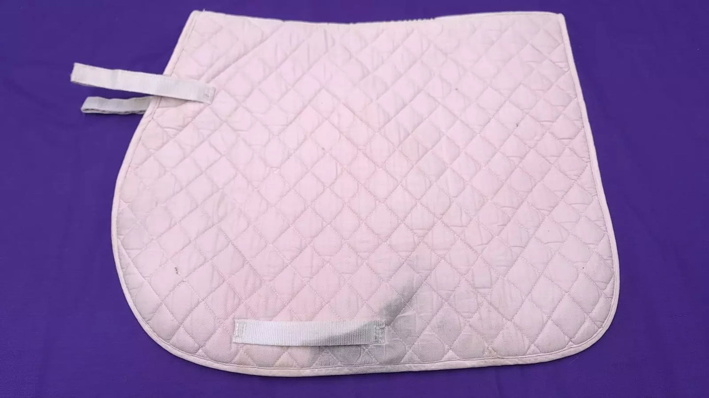 Cob Size Shires Equestrian Pink Quilted Horse Saddle Pad / Numnah N66