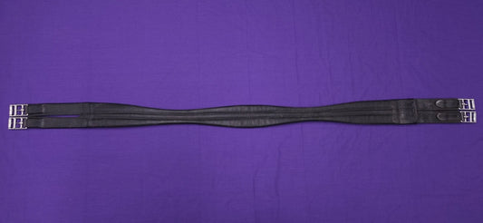 54" Jeffries Black Leather Elasticated Horse Girth G134