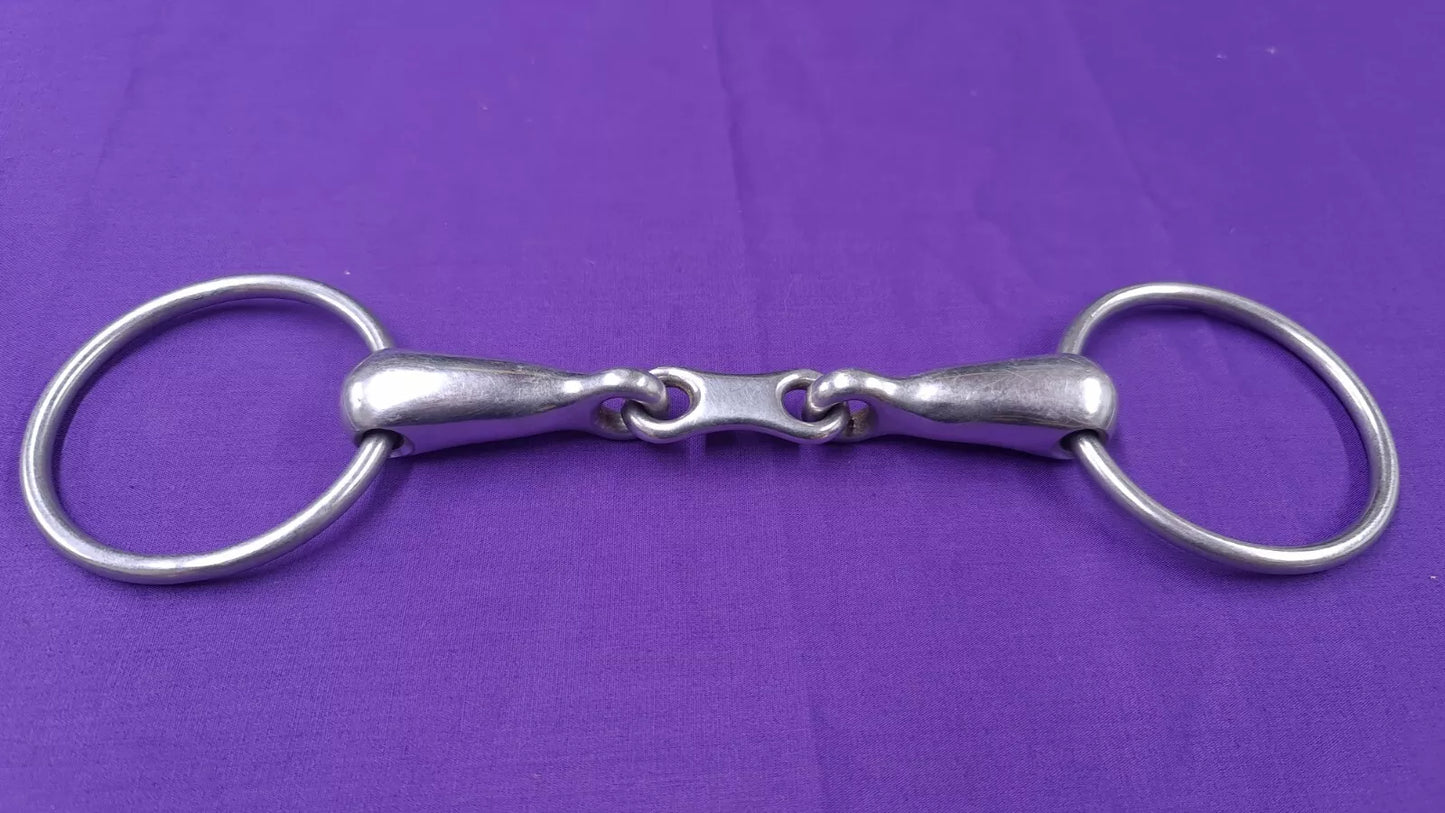 5.5" Loose Ring Snaffle French Link Joint Horse Bit