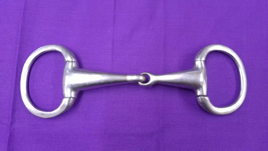 5.5" Stainless Steel Eggbutt Snaffle With Flat Rings