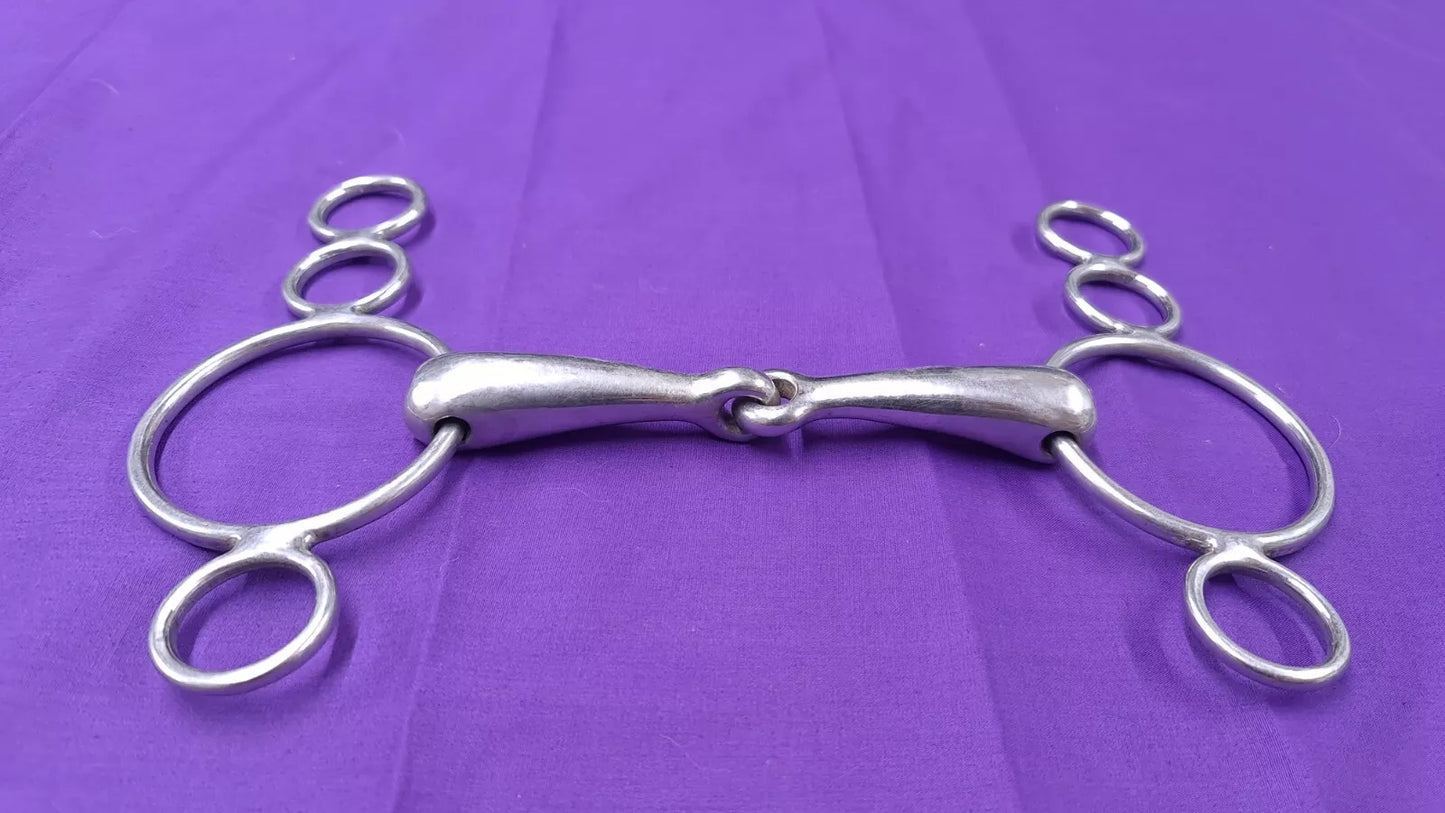 5.5" 3 Ring Dutch Gag Horse Bit