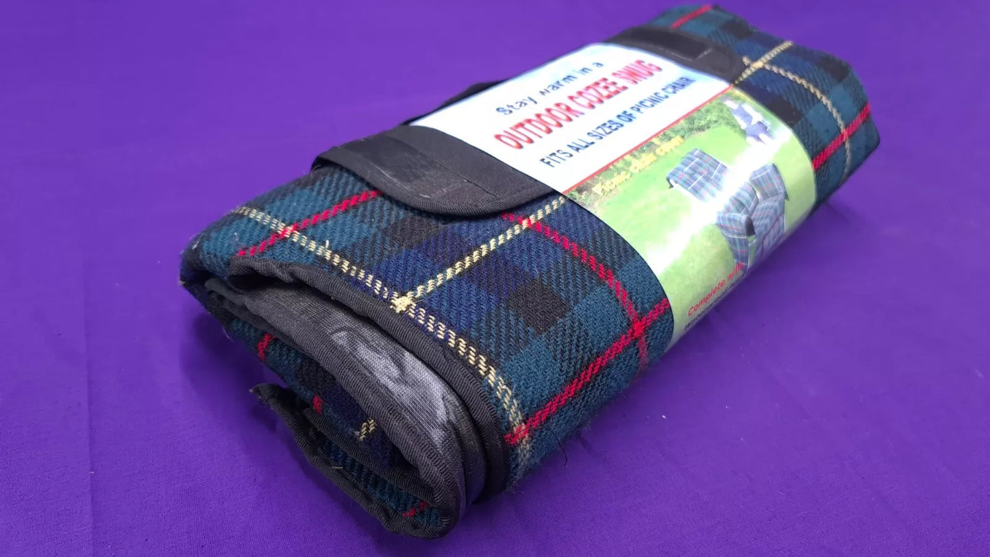 Outdoor Cozee Snug Tartan Chair Cover