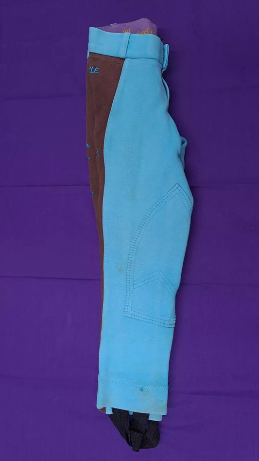 Hacked Off Childrens Blue Jodhpurs 20" 4 To 5 Years