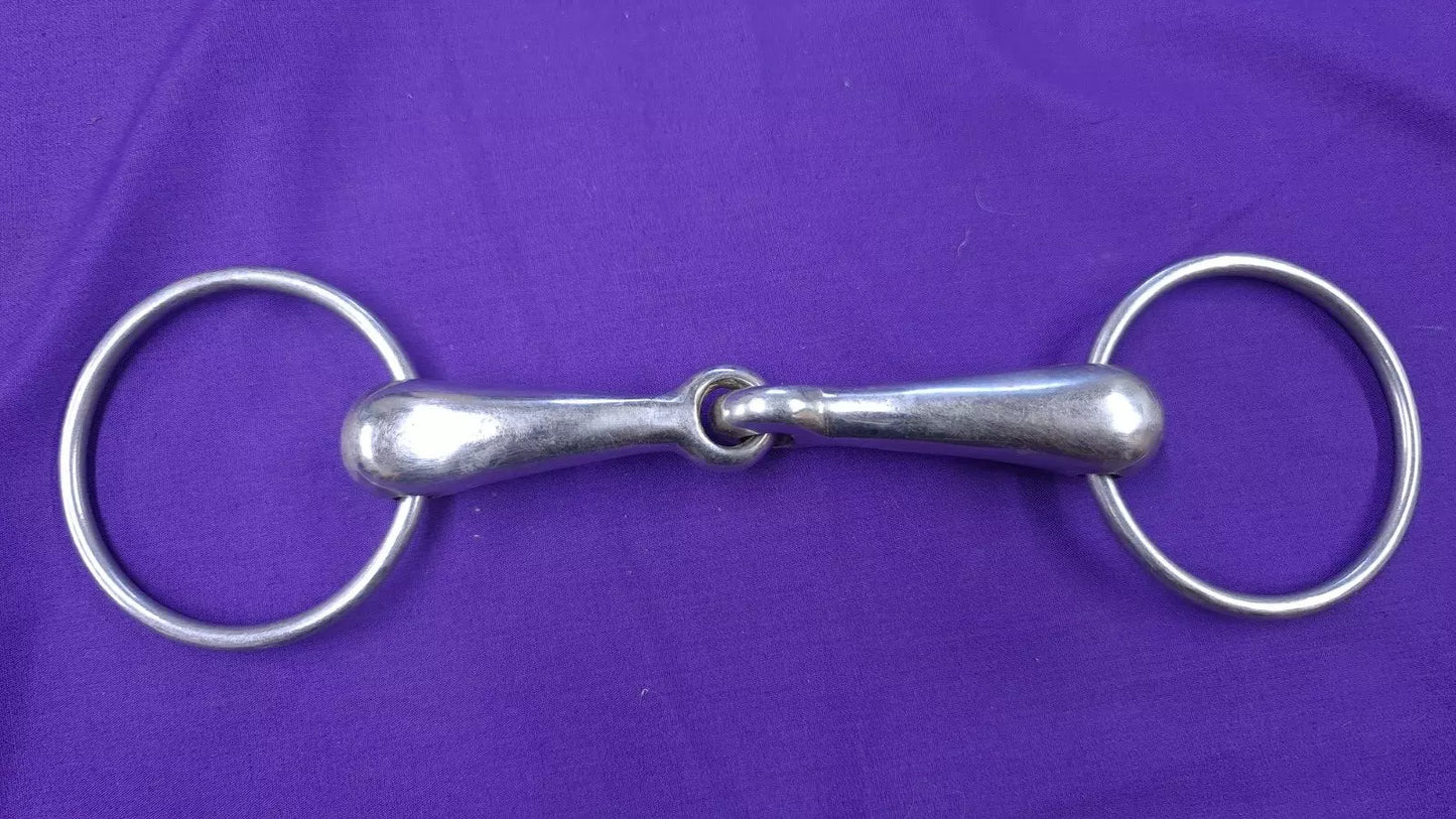 5.5" Loose Ring Snaffle Single Joint Hollow Mouthpiece