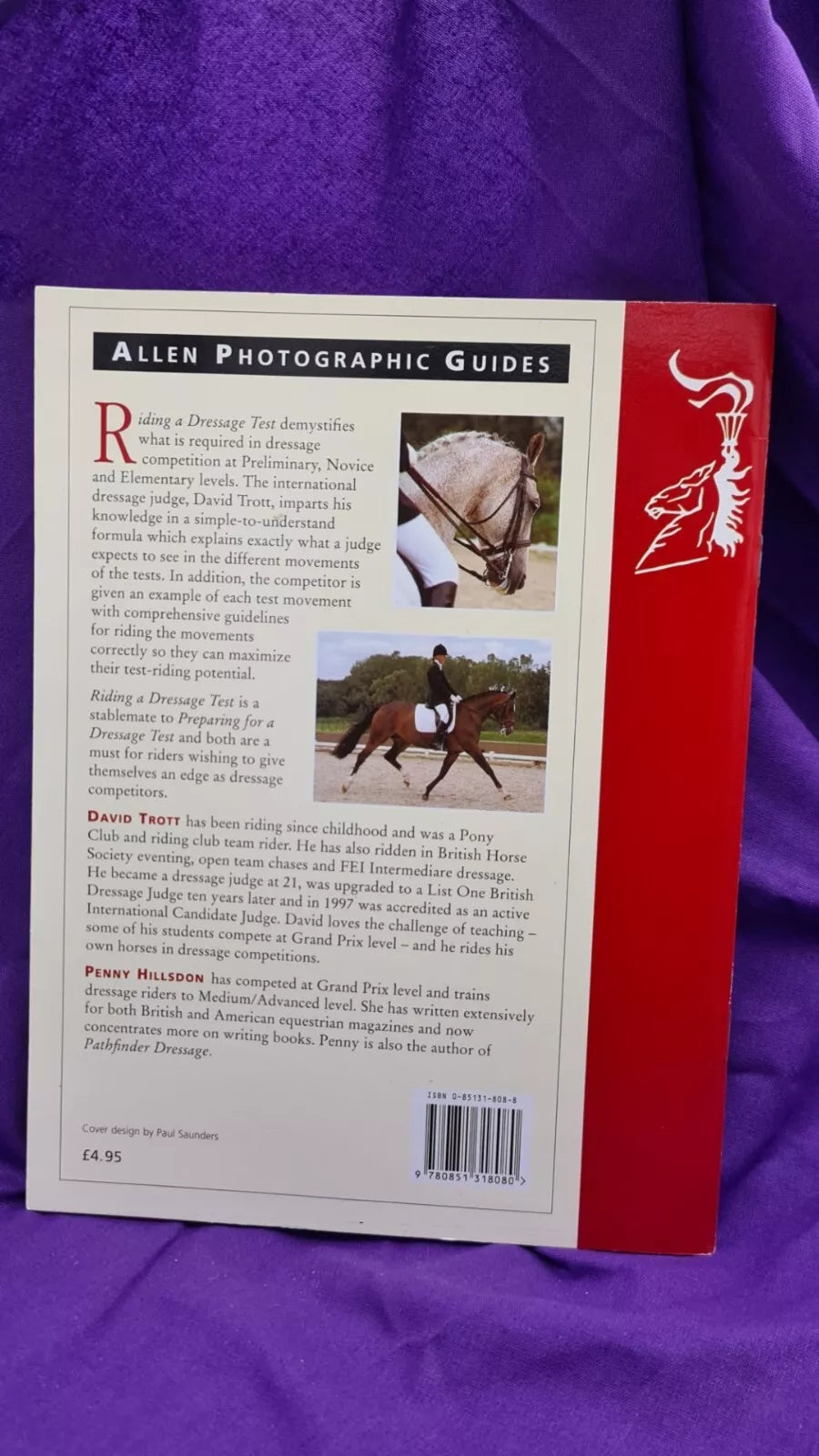 Riding A Dressage Test Book by David Trott and Penny Hillsdon