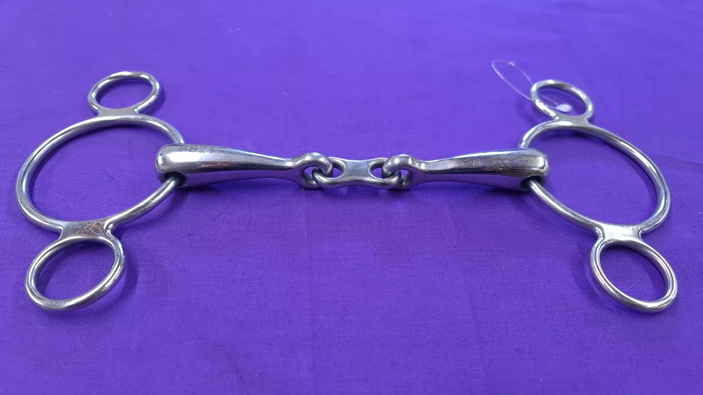 2 Ring Gag With French Link 6"