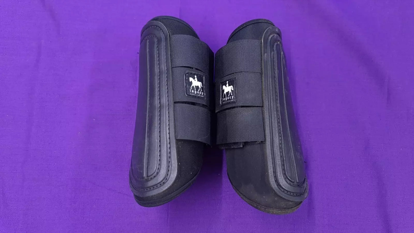 Legacy Tendon Boots Size 1 Black Horse Pony Riding