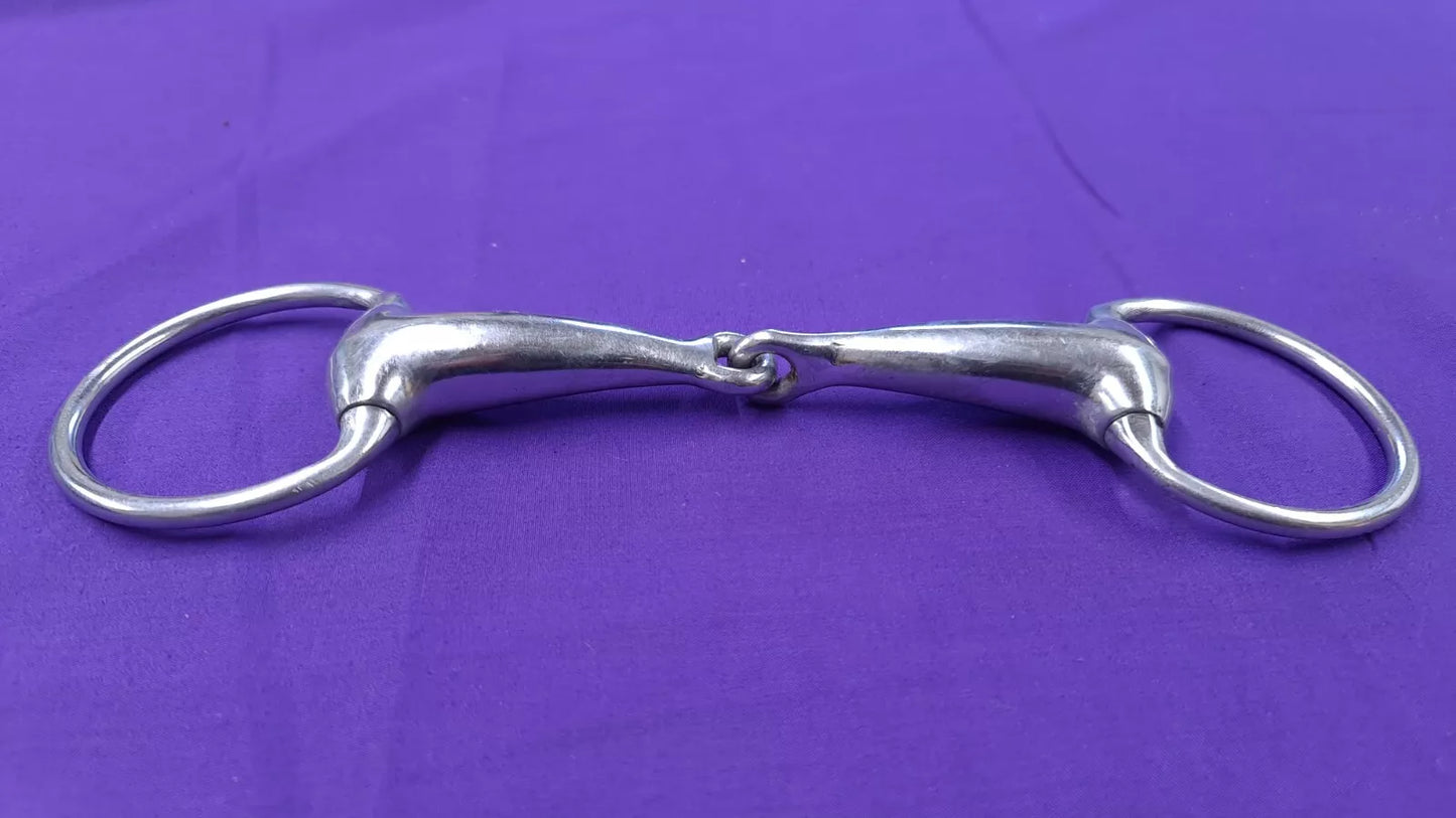 6" Eggbutt Snaffle Single Joint Hollow Mouthpiece