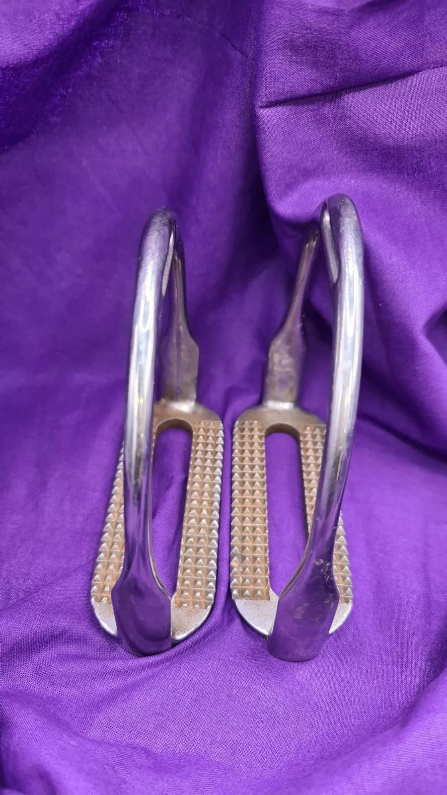 5" Vintage Japanese SEIKO Horse Riding Stirrups