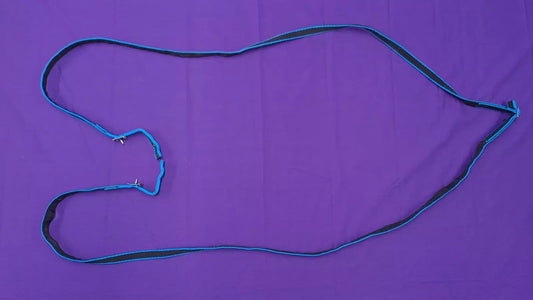 Webbed Reins 60" Black And Blue