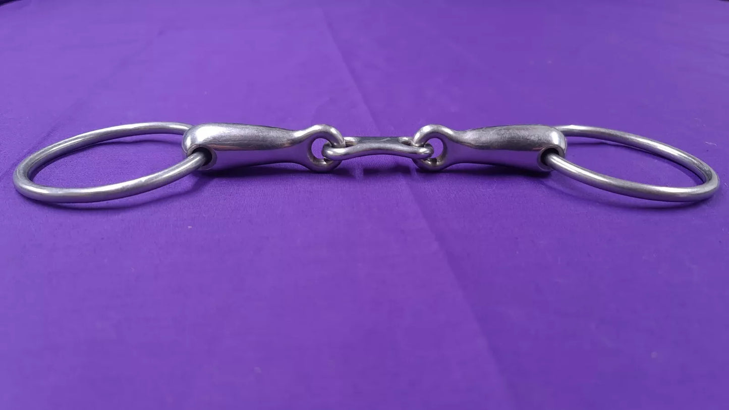 5.5" Loose Ring Snaffle French Link Joint Horse Bit