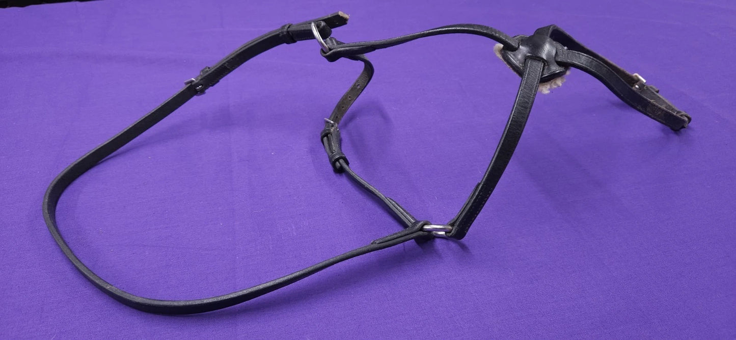 Full Size Black Horse Grackle Noseband BR422