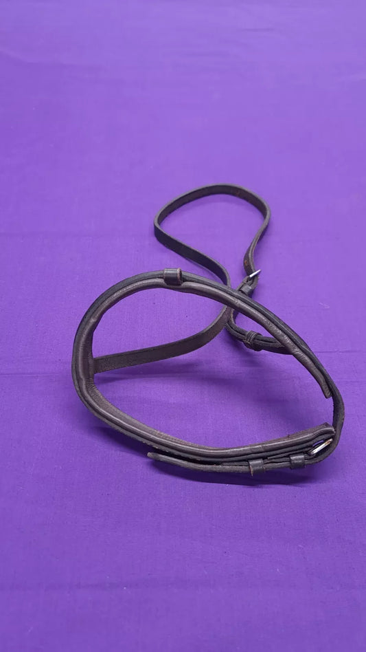 Full Sized Dark Brown Padded Noseband