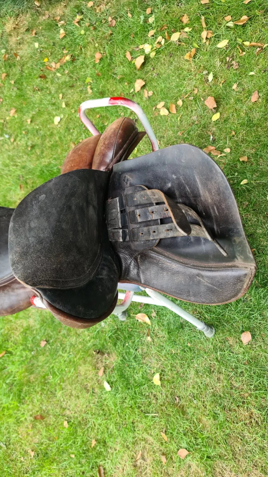 16" High Quality English Leather Saddle Polegate Dressage Brown