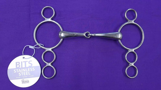 3 Ring Dutch Gag 5.5" Shires Horse Bit