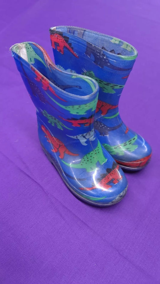 Childrens' Size 6 Wellies Dinosaur