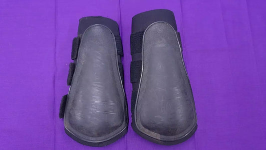 TriZone Extra Large Tendon Boots Black Horse Riding