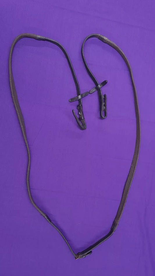 Brown Rubber Grip Horse Riding Reins Size Full