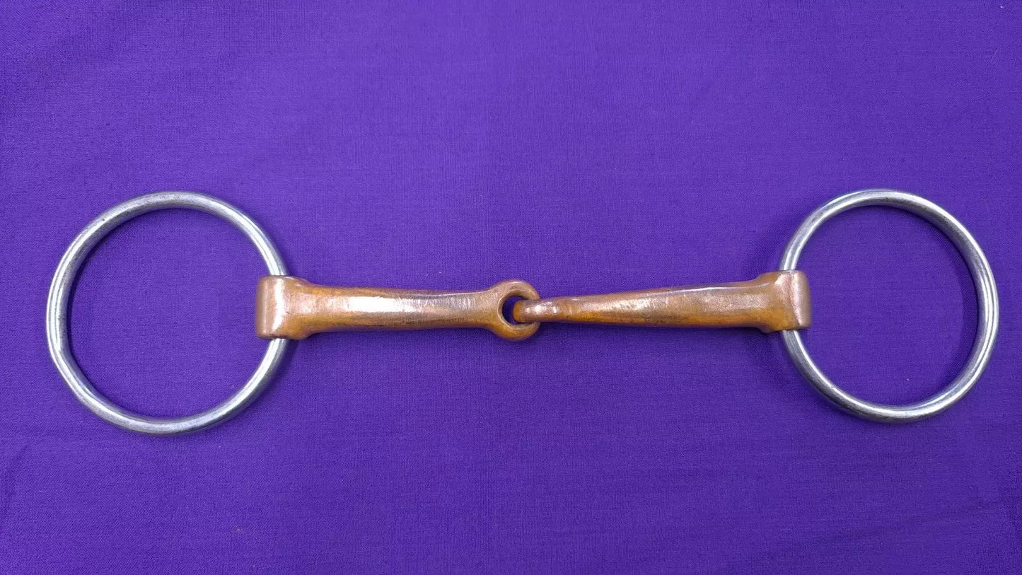 Loose Ring Snaffle Copper Mouthpiece Single Joint 6"